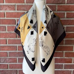 NEW Metropolitan Museum of Art Alice’s In Wonderland Silk Square Scarf 34”x35”